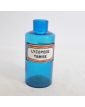 Ancien Flacon de Pharmacie Verre Bleu Sans Bouchon