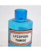 Ancien Flacon de Pharmacie Verre Bleu Sans Bouchon