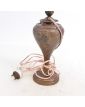 Art Nouveau Copper Lamp Base with Floral Decor