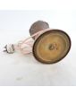 Art Nouveau Copper Lamp Base with Floral Decor
