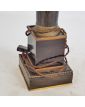 Pied de Lampe Empire Placage Acajou