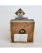 Pied de Lampe Empire Placage Acajou