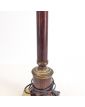 Pied de Lampe en Placage Style Empire sur Socle en Marbre