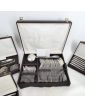 Cutlery Set - Set of 7 Boxes with 112 Pieces SAGLIER Frères in Silver Metal