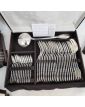 Cutlery Set - Set of 7 Boxes with 112 Pieces SAGLIER Frères in Silver Metal