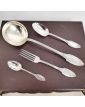 Cutlery Set - Set of 7 Boxes with 112 Pieces SAGLIER Frères in Silver Metal