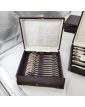 Cutlery Set - Set of 7 Boxes with 112 Pieces SAGLIER Frères in Silver Metal