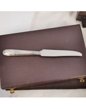 Cutlery Set - Set of 7 Boxes with 112 Pieces SAGLIER Frères in Silver Metal