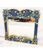 Large Green and Gold Exotic Wood Mirror