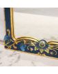 Large Green and Gold Exotic Wood Mirror