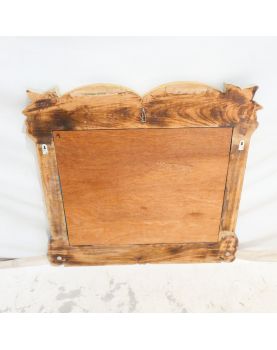 Large Green and Gold Exotic Wood Mirror