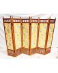 Screen with 6 Panels Floral Decor