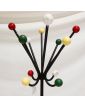 Perroquet avec Boules de Couleurs Piétement en Métal Noir