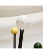 Perroquet avec Boules de Couleurs Piétement en Métal Noir