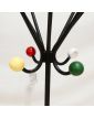 Perroquet avec Boules de Couleurs Piétement en Métal Noir