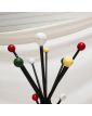 Perroquet avec Boules de Couleurs Piétement en Métal Noir