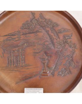 Plateau en Bois Asie Sculpté