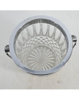 Large Glass Champagne Bucket