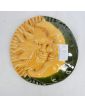 Bas Relief Sun and Moon Enameled