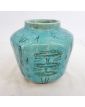 Green Enameled Asian Vase