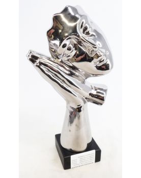Modern Silver Face Composition