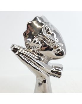 Modern Silver Face Composition