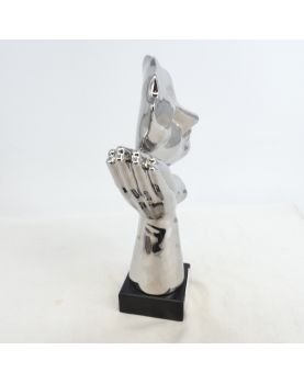 Modern Silver Face Composition