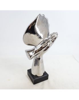 Modern Silver Face Composition