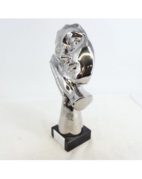 Modern Silver Face Composition