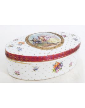 Romantic Decor Porcelain Candy Box