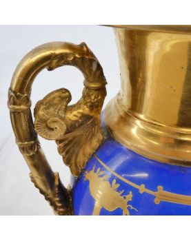 Pair of PARIS Porcelain Vases with Restoration