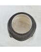 Seal Covered Pot in Earthenware and Leather Sheath