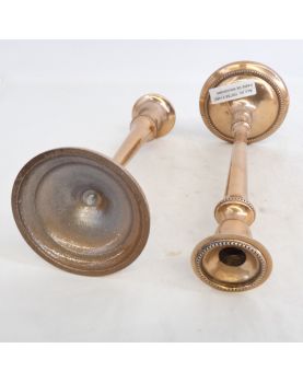 Pair of Copper Candlesticks
