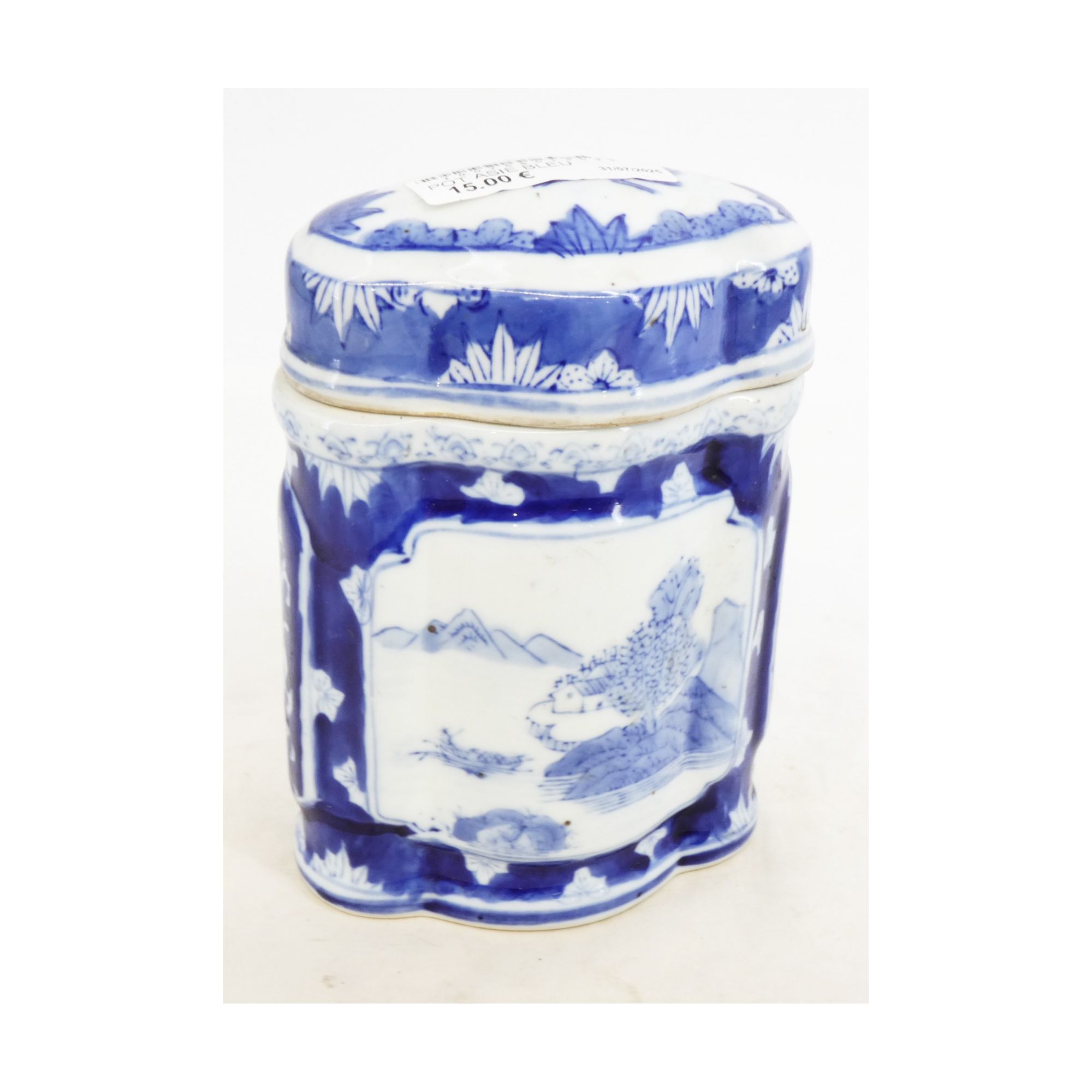 Pot Couvert en Faïence Asie Bleu Pot Couvert en Faïence Asie Bleu