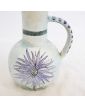 Earthenware Pitcher with Floral Decor