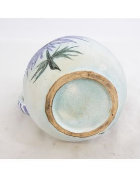 Earthenware Pitcher with Floral Decor