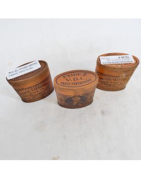 3 Small Metal Advertising Boxes