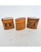 3 Small Metal Advertising Boxes