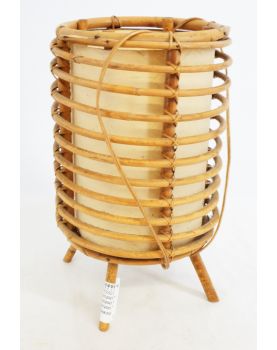 Lampe à Poser en Rotin
