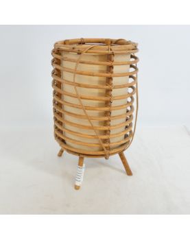 Lampe à Poser en Rotin