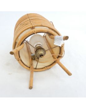 Lampe à Poser en Rotin
