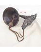 Painted Gate Bell with Rooster Decor