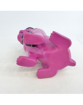 Modern Resin Pink Dog with Tie