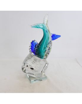 Poisson Squelette en Verre Soufflé