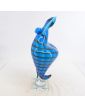 Sujet Femme en Verre Soufflé Bleue