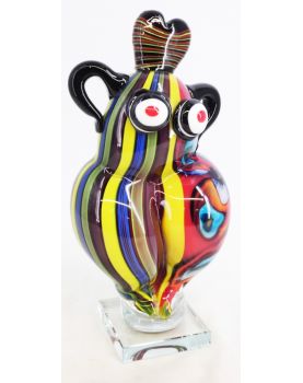 Red Blown Glass Woman Subject