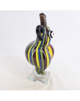 Sujet Femme en Verre Soufflé Rouge