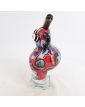 Sujet Femme en Verre Soufflé Rouge