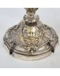 Paire de Bougeoirs en Bronze Argenté