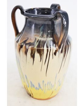 Vase with 3 Anses Glazed
